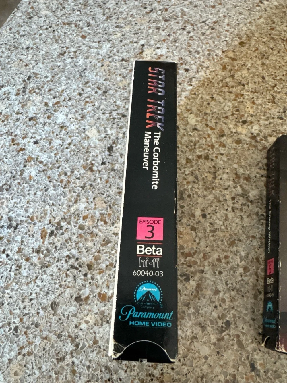Vintage Rare Set of 3 Star Trek Betamax Tapes Collectors Item! Episode 2, 3, 5